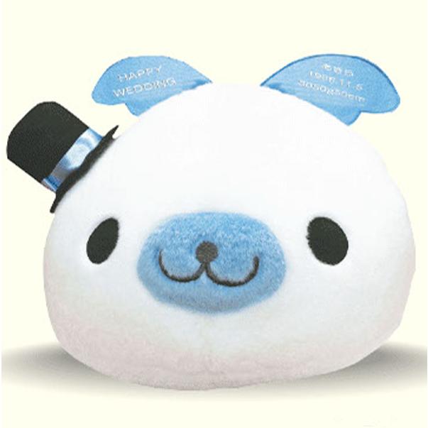まめゴマ　ぬいぐるみ　まめゴマ日記　しろゴマ　シルクハット ステッキ持ち あす4/13(日)受注しめきり／ 🫧まめゴマ20周年スペシャルぬいぐるみ
