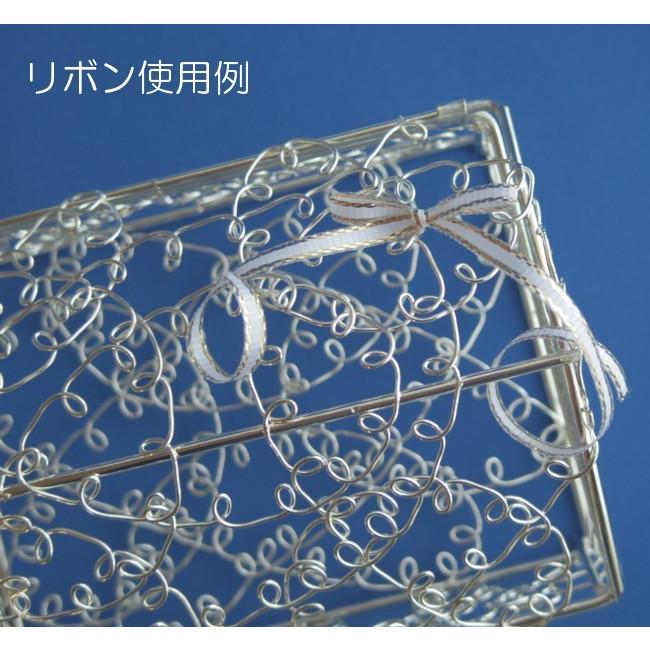 ラッピング用カールリボン 1巻 3mm幅 30m 白地に金の縁取り ラッピング用カールリボン 1巻 3mm幅 30m 白地に金の縁取り