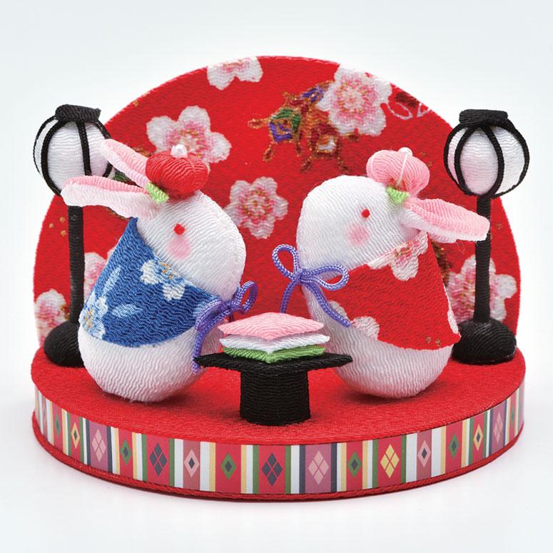 うさぎお雛様花祭り　雛人形　兎　ハンドメイド　縮緬 sddefault.jpg