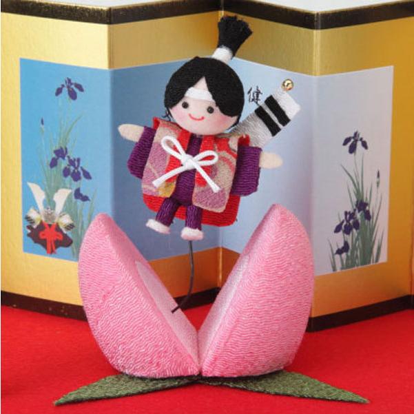 黒台付き 桃から飛び出す 桃太郎 手作りキット こどもの日 初節句 室内