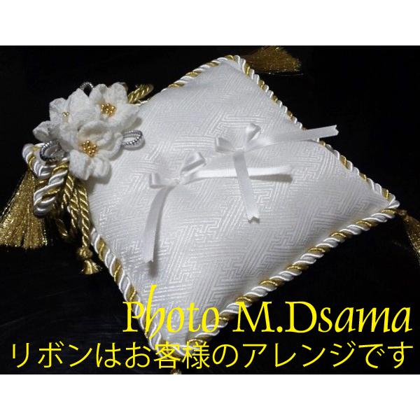 綿gと糸付き スクエアの和風リングピロー 花遊び 白 金 手作りキット 結婚式 和装 着物 和婚式 Th Rp 5 Set 幸せデリバリー 通販 Yahoo ショッピング