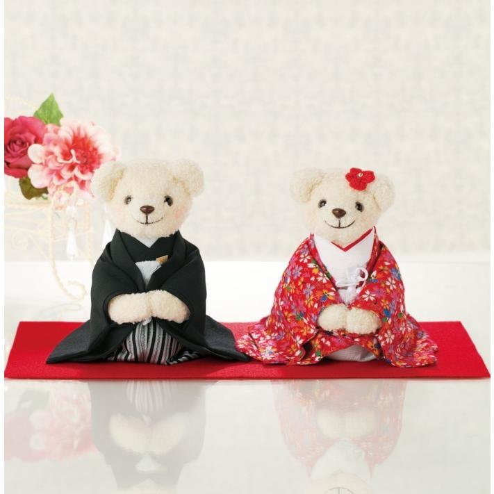しあわせいっぱい和装のくまさん 赤 手作りキット結婚式 ウェルカムドール ウェディングベアの手芸パック Th Sk 9 幸せデリバリー 通販 Yahoo ショッピング