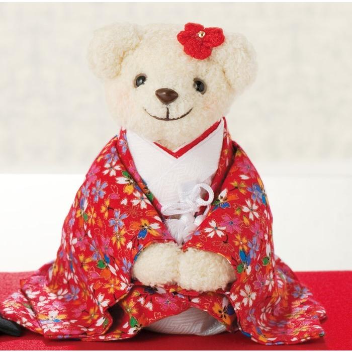 しあわせいっぱい和装のくまさん 赤 手作りキット結婚式 ウェルカムドール ウェディングベアの手芸パック Th Sk 9 幸せデリバリー 通販 Yahoo ショッピング