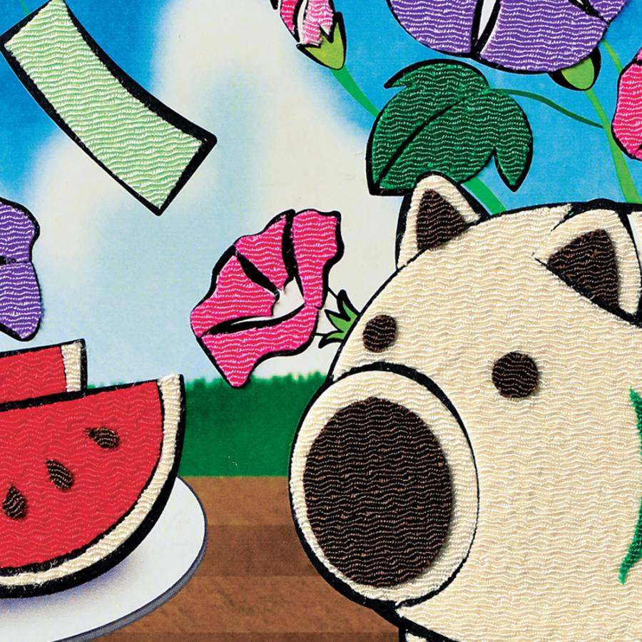 貼り絵 で作る 日本の夏 手作り キット スタンド 付き スイカ