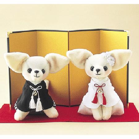 和装チワワのウェルカムドッグ 完成品 結婚式 ウェルカムドール ウェディングドッグ Th Ww 106 K 幸せデリバリー 通販 Yahoo ショッピング