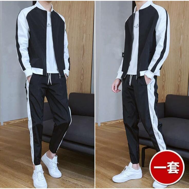 3色 メンズジャージ スウェット 上下セット セットアップ パーカー トレーナー カジュアル 部屋着 個性 お兄系 春秋冬 細身 ブランド雑貨総合