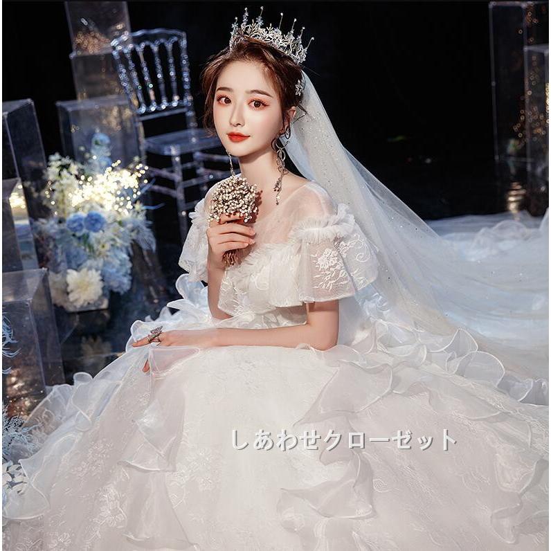 ウエディングドレス 結婚式 二次会 花嫁 プリンセスドレス A ウエディングドレス 結婚式 二次会 花嫁 プリンセスドレス A