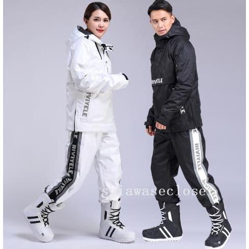 スキーウェア メンズ レディース スノーボードウェア スキー 上下セット ジャケット パンツ アウトドア マウンテンパーカ フード付き 男女兼用 撥水防風保温 人気特価