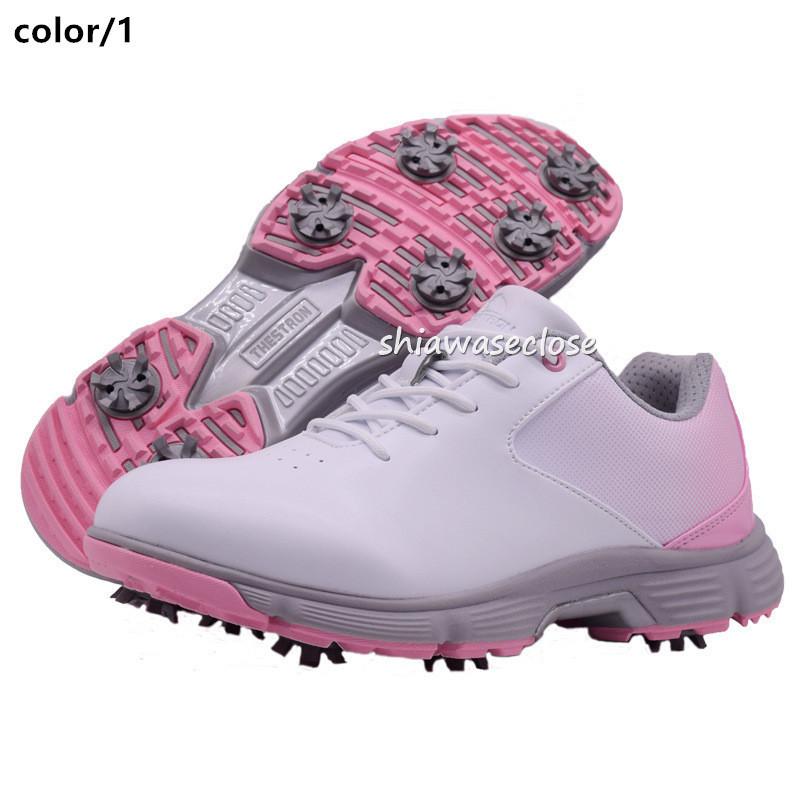 Zoy ゴルフシューズ 女性用 ピンク/ベージュ 【公式通販】