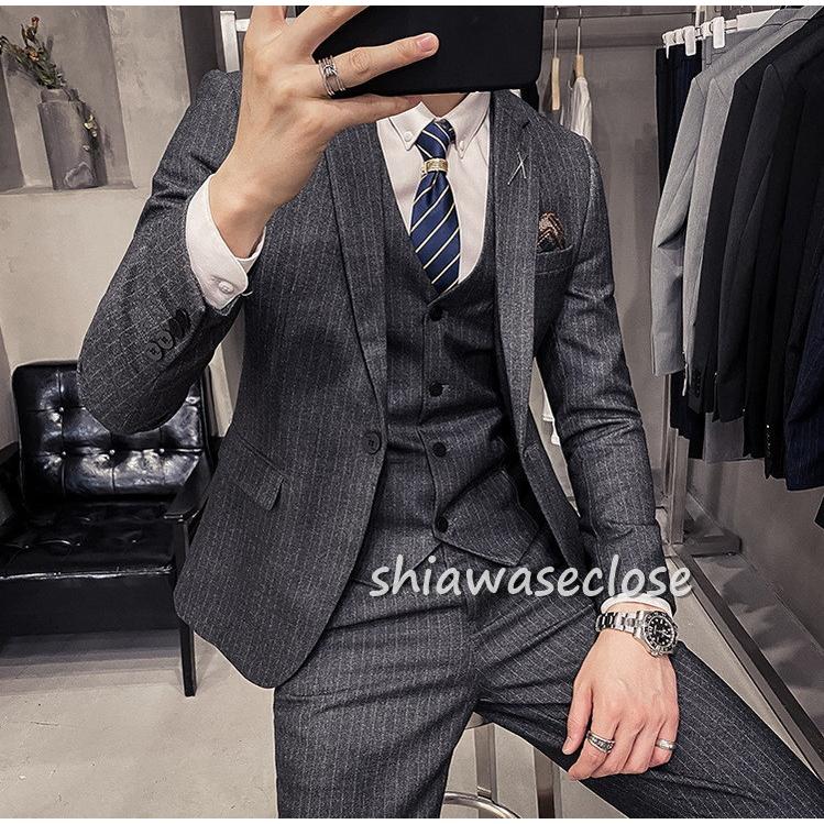 数量限定，2025】 スーツ メンズ おしゃれ ビジネススーツ ストライプ