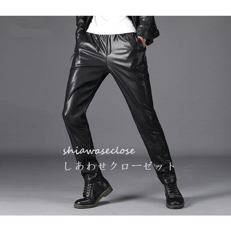 レザーパンツ メンズ モーターパンツ ライダースパンツ ロングパンツ 保温 防寒 防水 防風 革パンツ 卸売 革パンツ