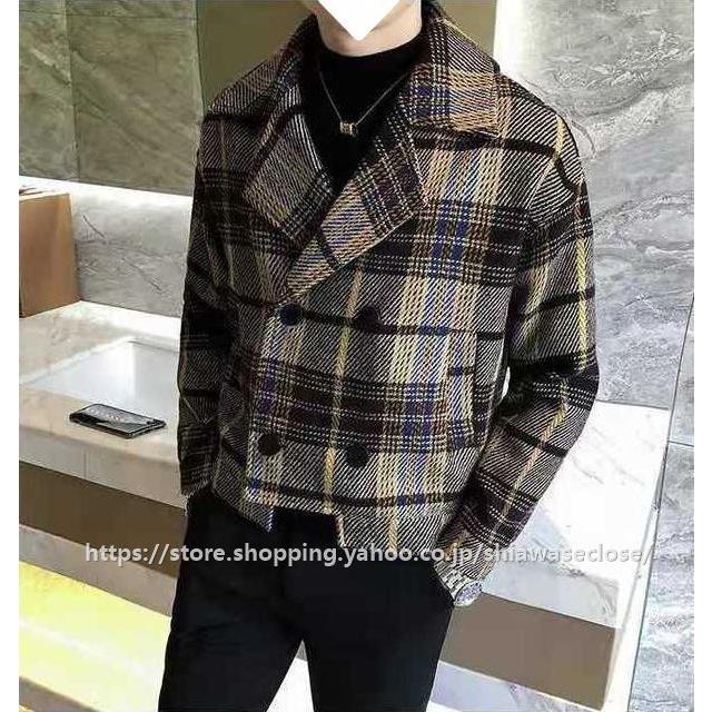 パラスパレス チェック柄チェスターコート 大きいサイズ レディース チェック柄チェスターコート(LL/3L/4L