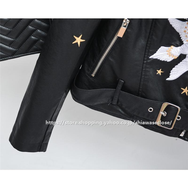 ジャケット　レザージャケット　アウター　レディース　新品　おしゃれ 楽天市場】レザージャケット テーラードジャケット 7分袖