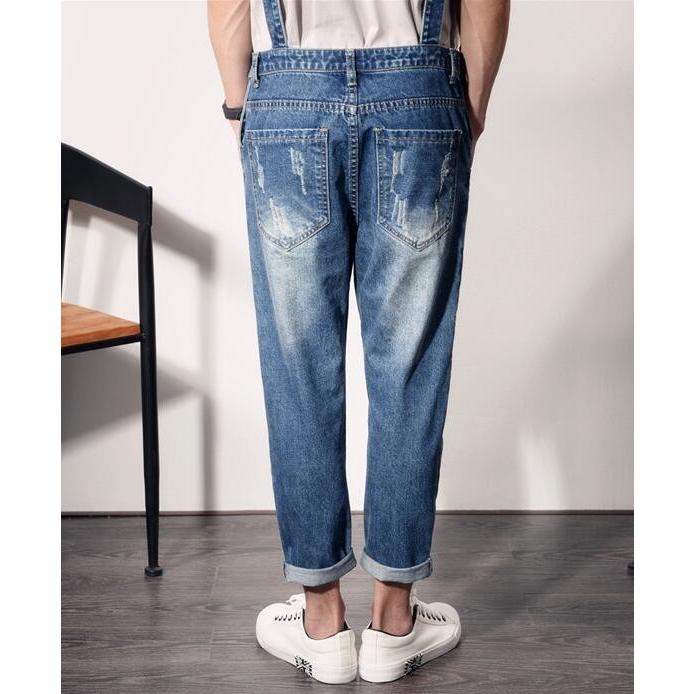 メンズサロペット オーバーオール デニム つなぎ オールインワン ペインター 作業服 カーゴ ワークパンツ 個性 大きいサイズ ダメージ 選択