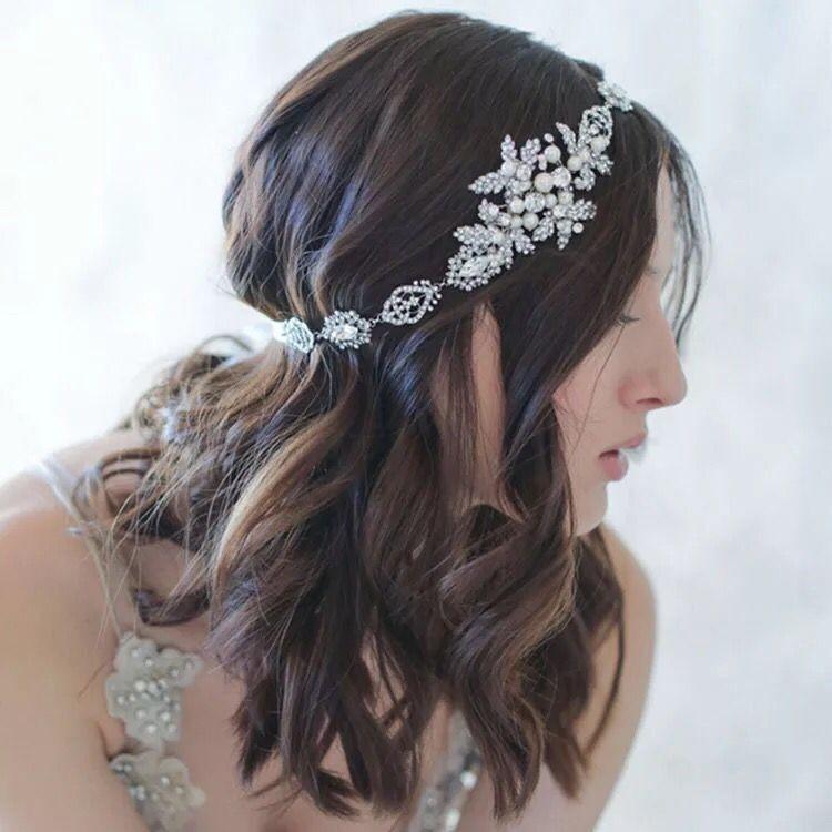ヘッドドレス 花嫁 結婚式 披露宴 二次会 素敵 髪飾り ヘアアクセサリー 頭飾り Hg28a しあわせクローゼット 通販 Yahoo ショッピング