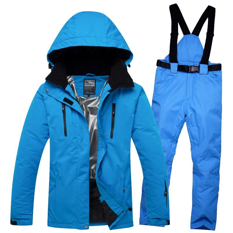 12色  メンズ スキーウェア スノーボードウェア アウトドア マウンテンパーカ 上下セット 厚手 防寒 フード付き