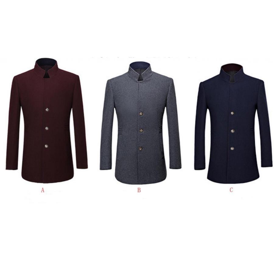 新作ウエア 3色 メンズチェスターコート ラシャコート アウターコートメルトン ダッフルコート ピーコート 立て襟 無地 おしゃれ Afccmn Org