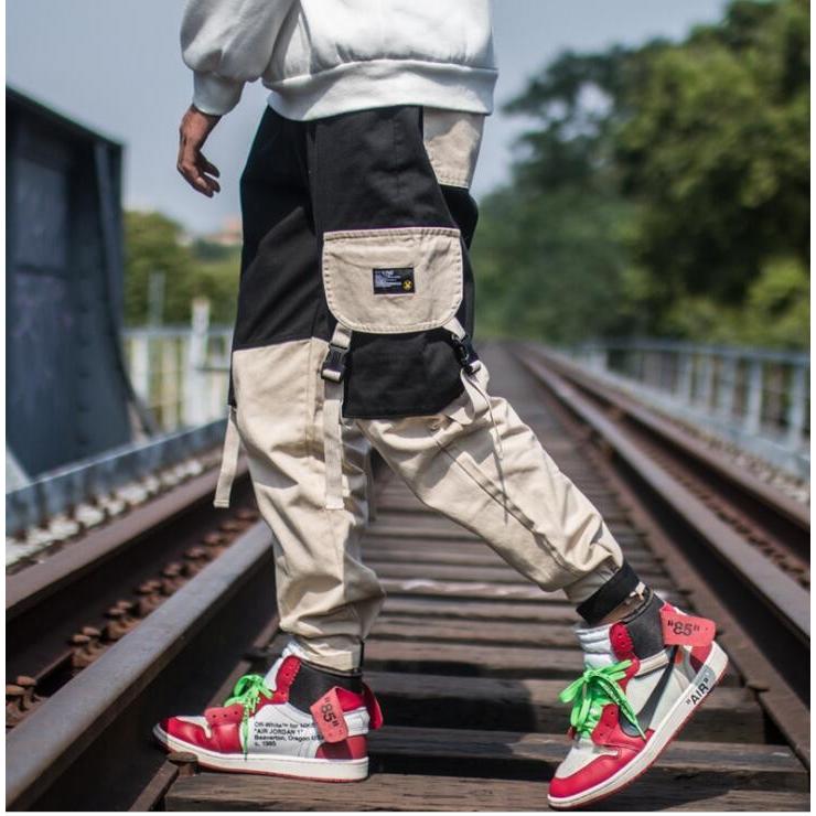 2色 メンズカーゴパンツ ワークパンツ サルエルパンツ ジョガーパンツ