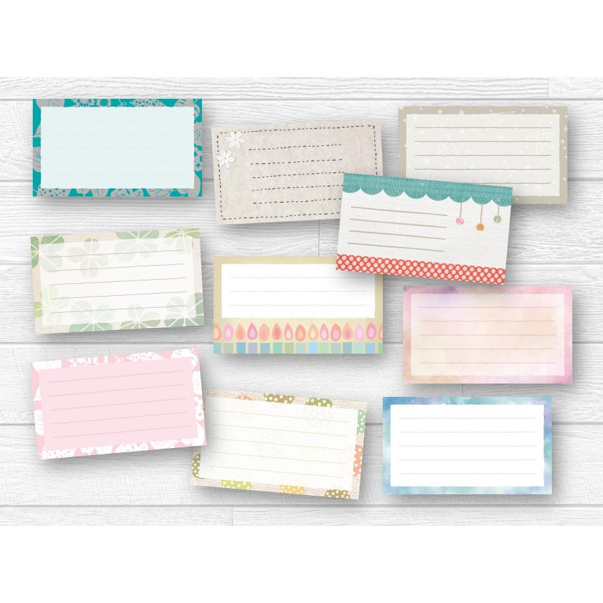 おまかせ10枚セット*ミニカード(裏メモ欄つき)*印刷済み商品 おまかせ10枚セット*ミニカード(裏メモ欄つき)*印刷済み商品