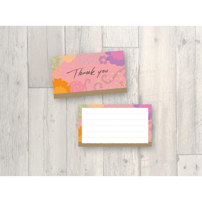 メッセージカード 10枚＊ミニカード（裏メモ欄つき）＊メッセージカード＊印刷済み商品