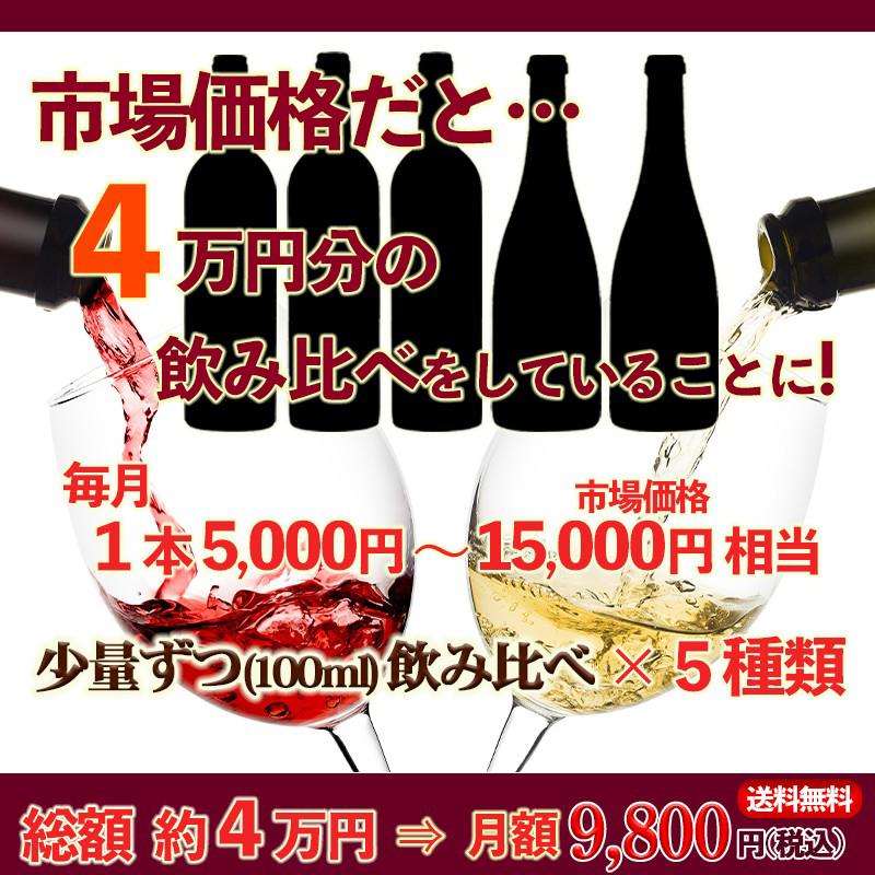【小分けワインの定期便】しあわせワインの試飲室 〜カリフォルニアワインキャンプ〜＼月替わりのテーマ のワイン5種×100ml／ |  | 01