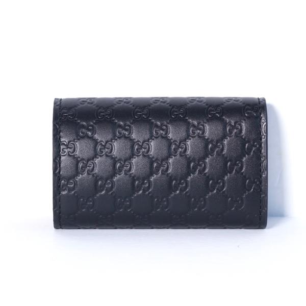 GUCCI グッチ キーケース マイクロ GGシマ 6連 ブラック 新品 GUCCI グッチ キーケース マイクロ GGシマ 6連 ブラック 新品