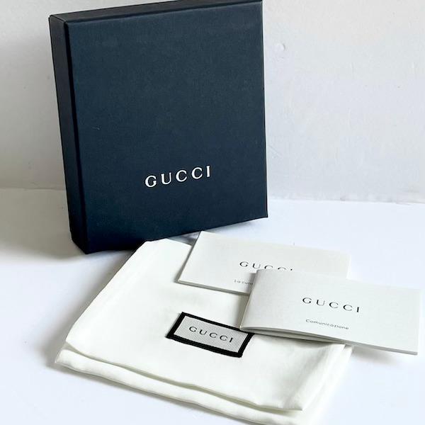 グッチ メンズ 二つ折り 財布 GUCCI ブラック 544472 BMJ1N 1000 マイクログッチシマレザー 本革 ウォレット 黒 新品 本物 あすつく 送料無料｜shibaryu｜07