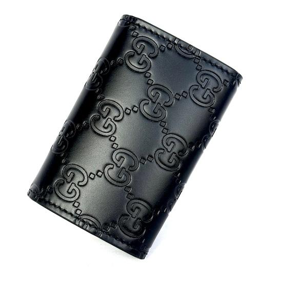 GUCCI 最新作! グッチ 6連 キーケース グッチシマ ブラック GUCCI 最新作! グッチ 6連 キーケース グッチシマ ブラック