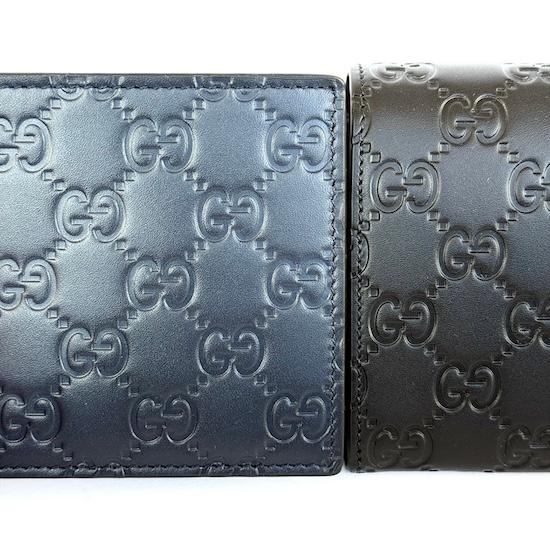 GUCCI 最新作! グッチ メンズ 財布 二つ折り ダークネイビー GUCCI 最新作! グッチ メンズ 財布 二つ折り ダークネイビー