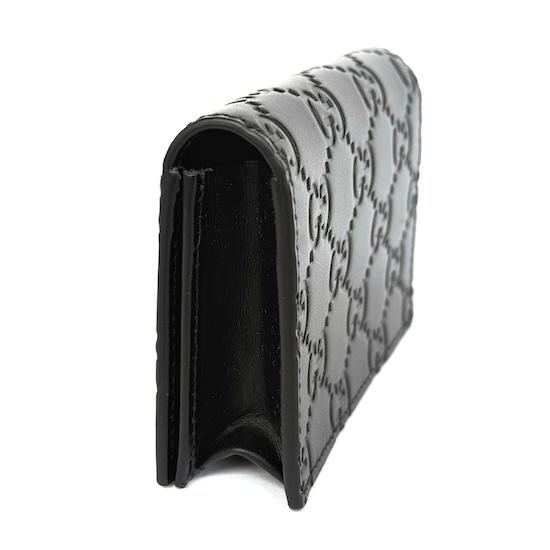 GUCCI / グッチ　名刺入れ ダブルG カードケース ・ブラック レザー | GUCCI公式