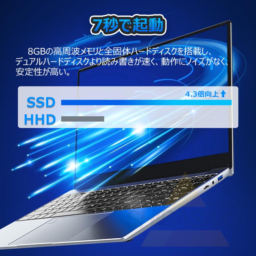 ノートパソコン windows11 15.6インチ office 搭載 新品  第11世代CPU N5095 16gb  フルHD SSD512GB 2024 安い  初期設定済｜shibasaka-store｜04