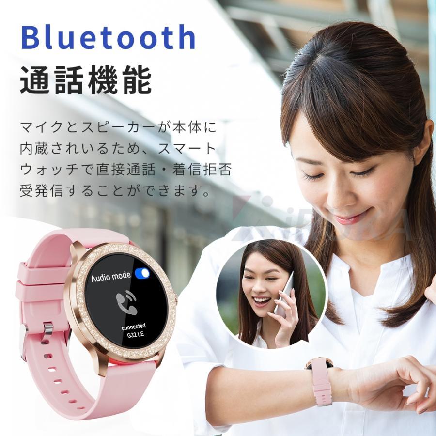 スマートウォッチ レディース 丸型 小さめ 通話機能 IP68防水 スマートウォッチ レディース 丸型 小さめ 通話機能 IP68防水