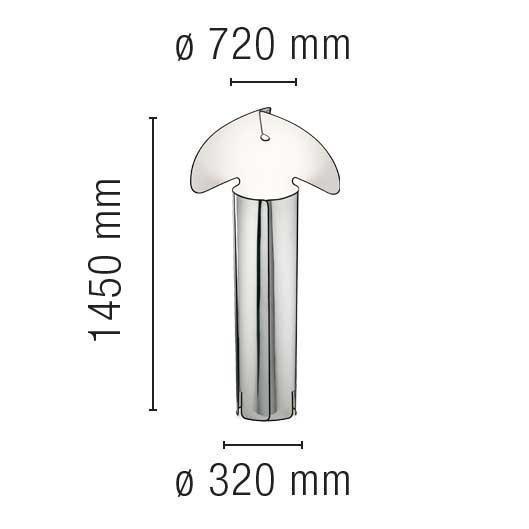 FLOS (フロス) 正規販売店  CHIARA F 調光仕様 フロアライトの画像