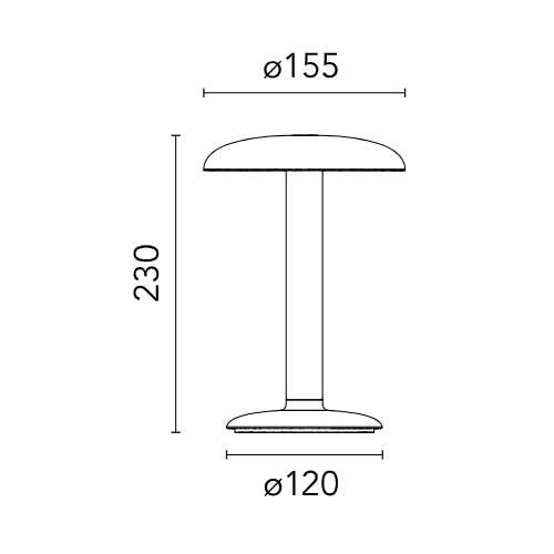 FLOS (フロス) 正規販売店 GUSTAVE マット色　テーブルライト  ヴァンサン・ヴァン・デューセン LED 内蔵｜shibatalighting｜04