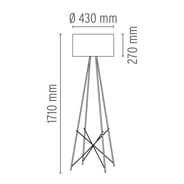 FLOS（フロス） 正規販売店 RAY F2レイF2 フロアライト グラス / (電球