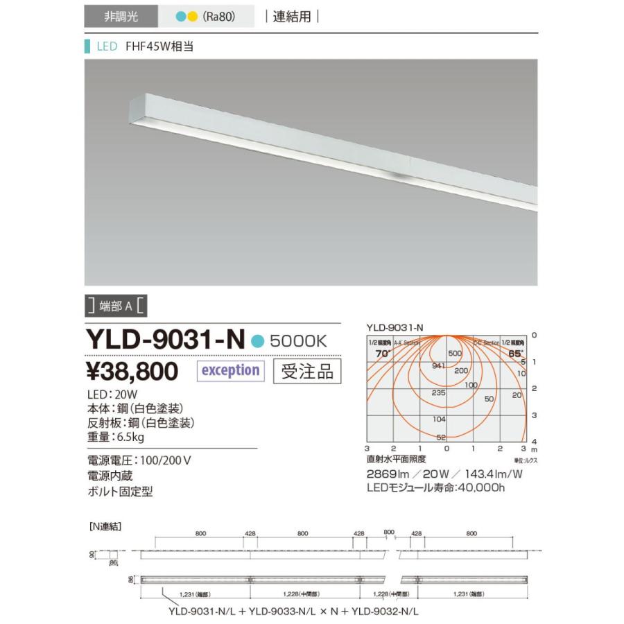 YLD-9031-N 山田照明 X-Section86（クロス・セクション86） ベースライト