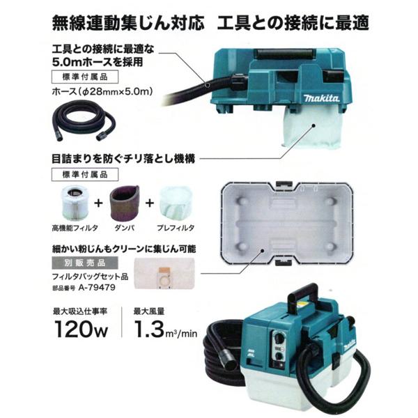 マキタ（makita） makita 40Vmax 充電式集じん機 VC013GZ 本体のみ