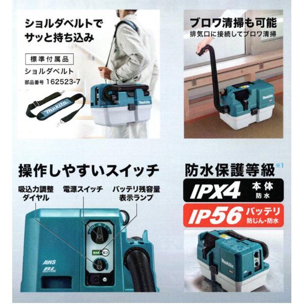 MAKITA 集じん機　セット マキタ（makita） makita 40Vmax 充電式集じん機 VC013GZ 充電式防じん