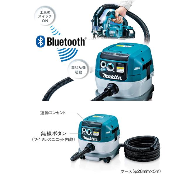 マキタ makita 18V充電式防じん丸ノコ KS516DZ 集じん機 VC0840 ワイヤレスユニット A-66151 無線連動 柴商オリジナルセットの画像