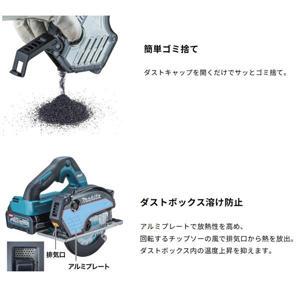 マキタ makita 40Vmax 充電式チップソーカッタ 150mm CS004GZ バイススタンドセット品 A-00550 柴商オリジナルセットの画像