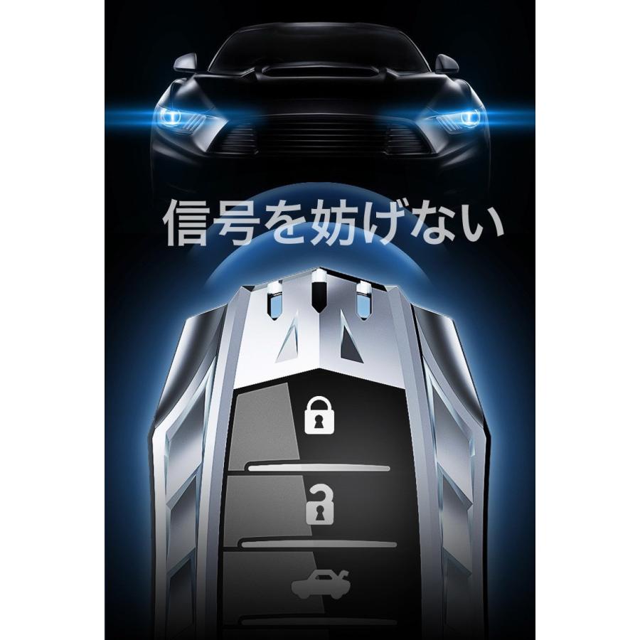キーケース 車 トヨタ 高級 亜鉛合金製 新型ハリアー 80系 スマート