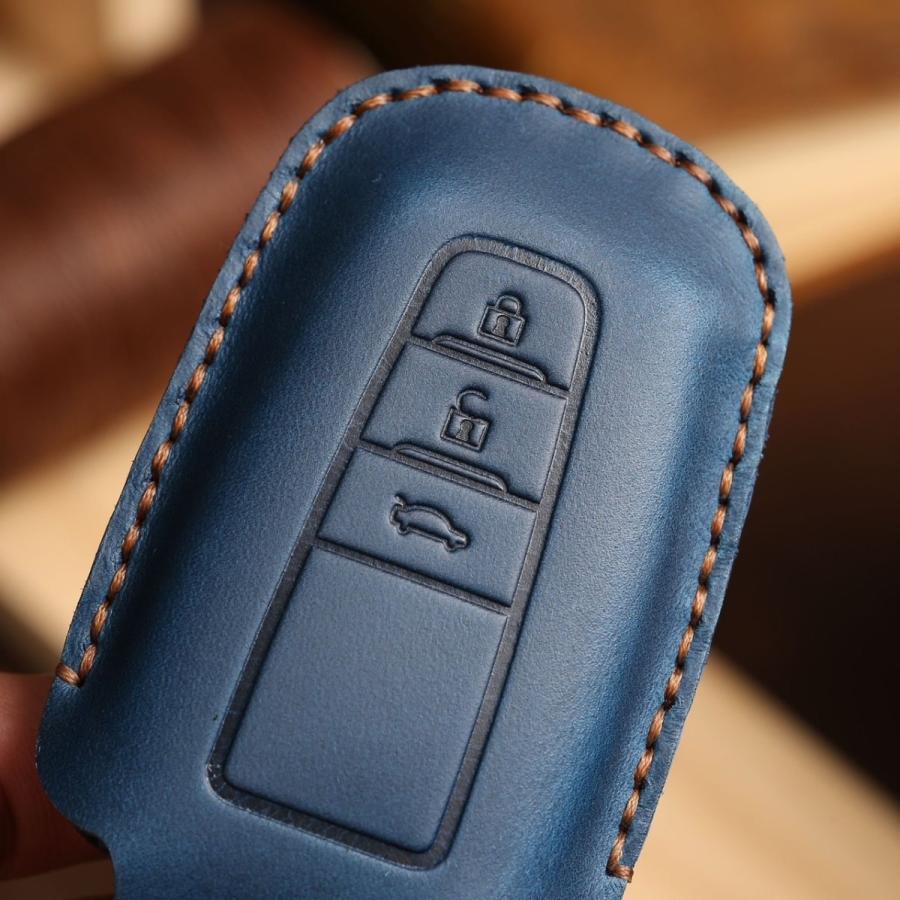 キーケース 車 トヨタ 本革 新型ハリアー 80系 スマートキーケース