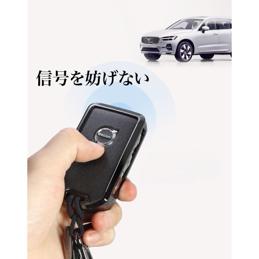 新型 VOLVO ボルボ 本革 スマートキーケース キーカーバー XC40 XC60