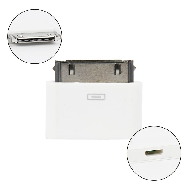iPhone4S対応 変化アダプタ 充電アダプタ DOCK microUSB 3GS iPad 32