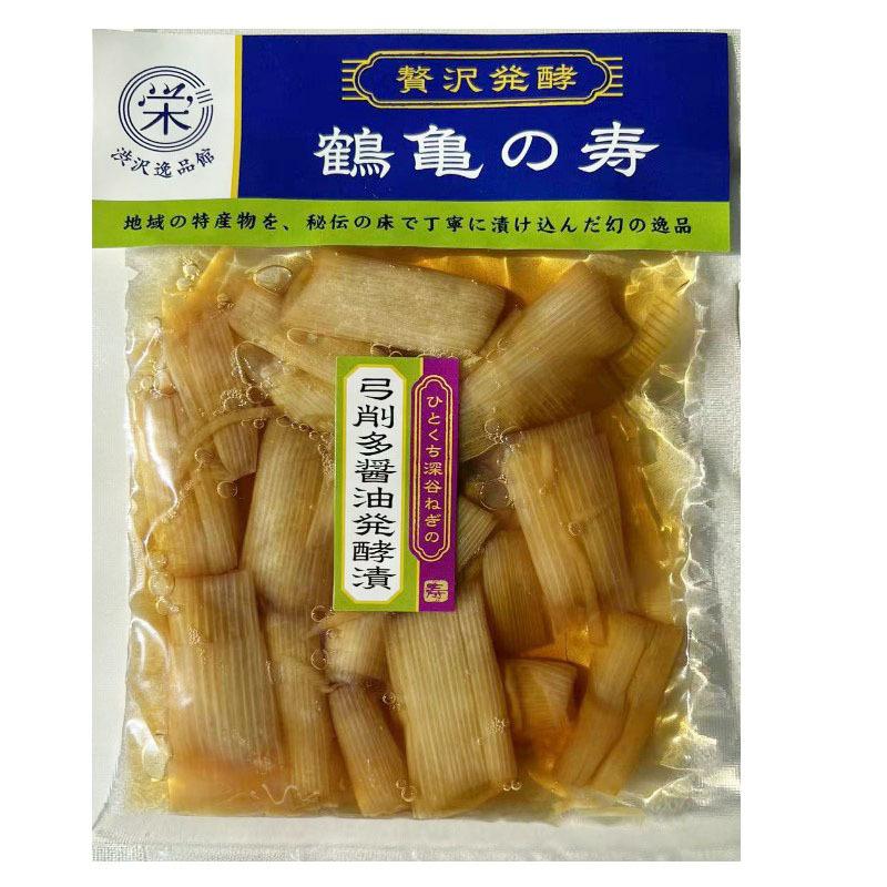 鶴亀の寿 ひとくち深谷ねぎの弓削多醤油発酵漬 深谷ねぎ 醤油漬 漬物 お土産 お取り寄せ 食品 ご飯のお供 国産 通販 グルメ |  | 01