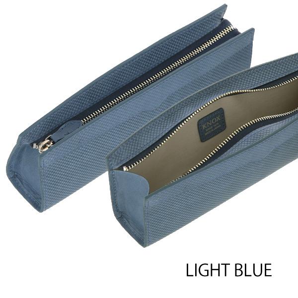 本革 高級贈答品 KNOX JAPAN BLUE ペンケース 2色 高級化粧箱付 本革 藍染 シンプル プレゼント 日本製 匠技術 一流の職人制作 ビジネスギフト 文房具の画像