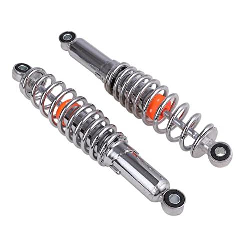 バイク用 リア サスペンション 左右セット 270mm メッキ ローダウン
