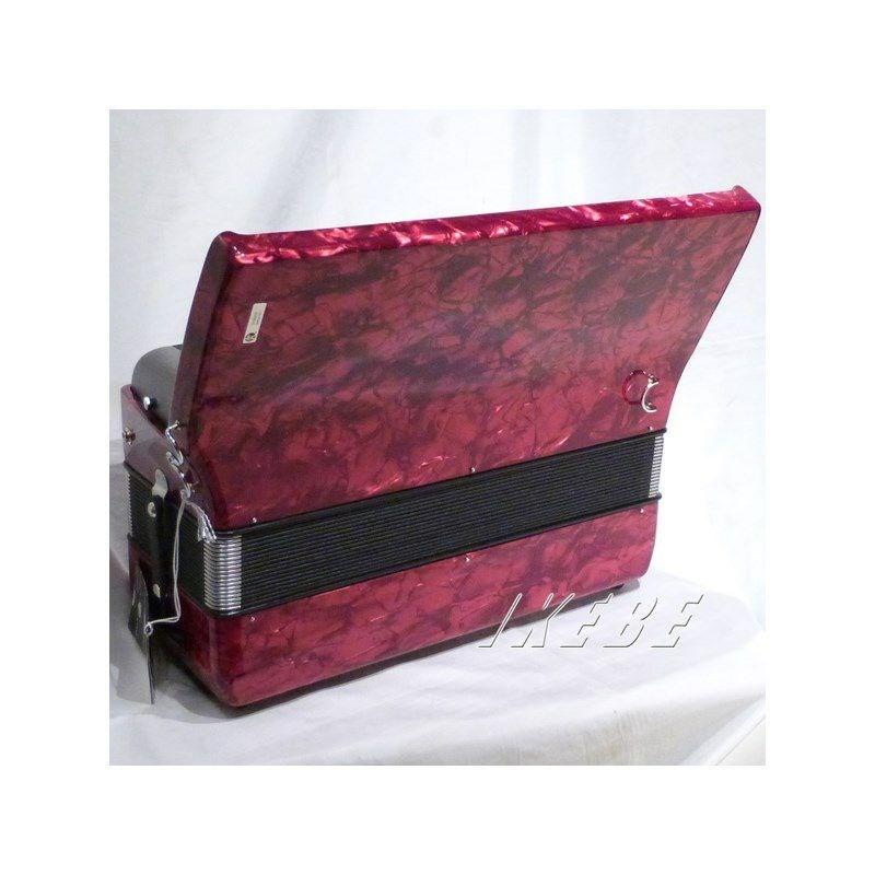 Hohner (アコーディオン専門店・出荷前検品発送)Bravo III 120 RED カラー：レッド  ホーナー アコーディオン 入門向け ピアノ式 41鍵盤 大型の画像