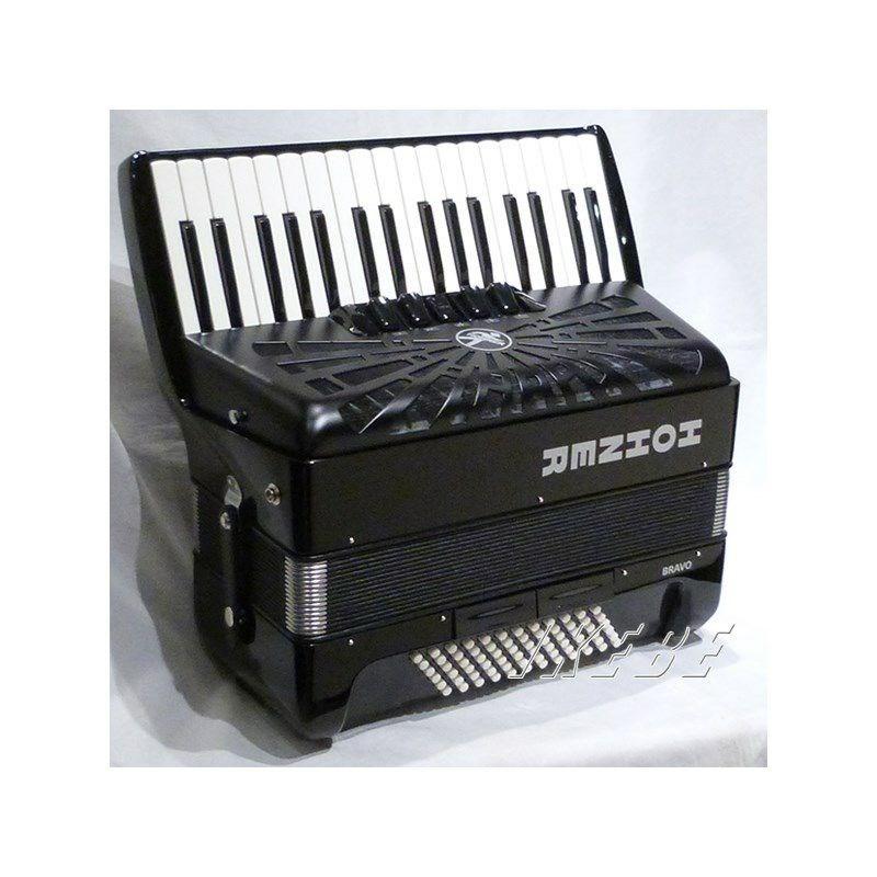 Hohner (アコーディオン専門店・出荷前検品発送)Bravo III 72 BLK (カラー：ブラック)  ホーナー アコーディオン 入門向け ピアノ式 34鍵盤 中型の画像
