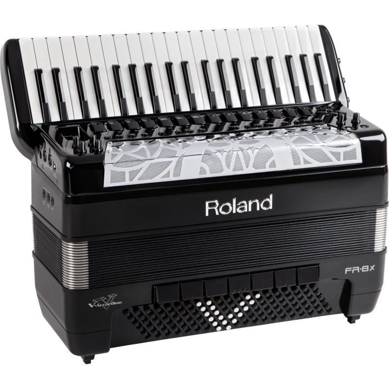 Roland FR-8X BK ローランド ピアノ式 Vアコーディオン 41鍵盤 120ベース 電子アコーディオン 大型 ブラックの画像